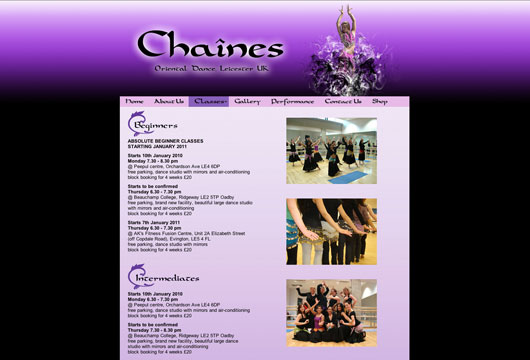 chaines website page 3