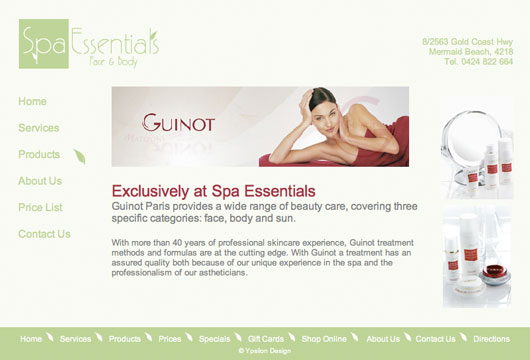 spa essentials website page 4